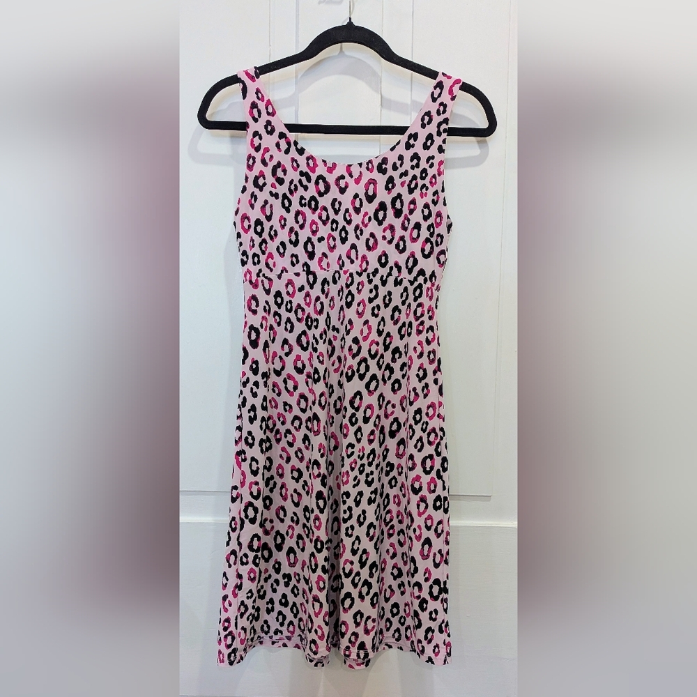 Alfani Intimates Pink Leopard Print Sleep Dress Nightgown | Small - Picture 2 of 4